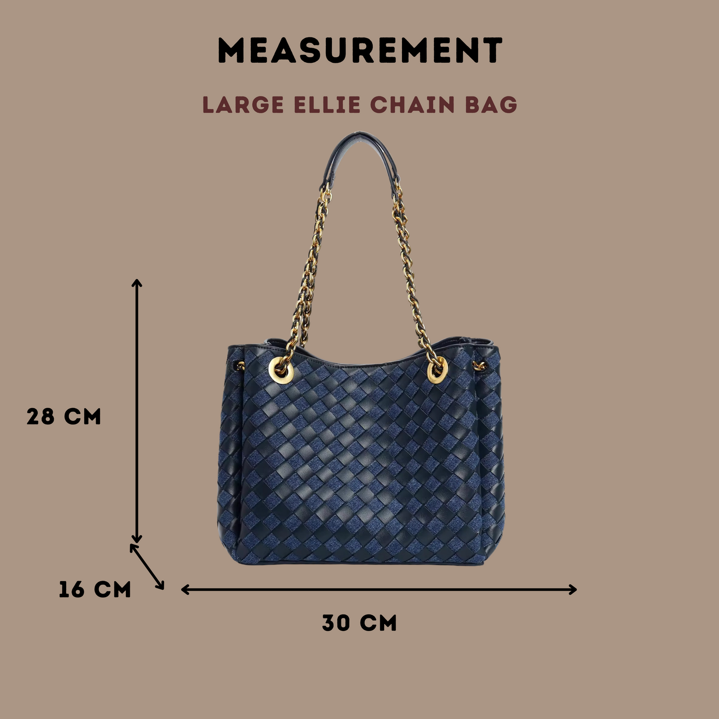 PRE-ORDER: Ellie Chain Bag Large