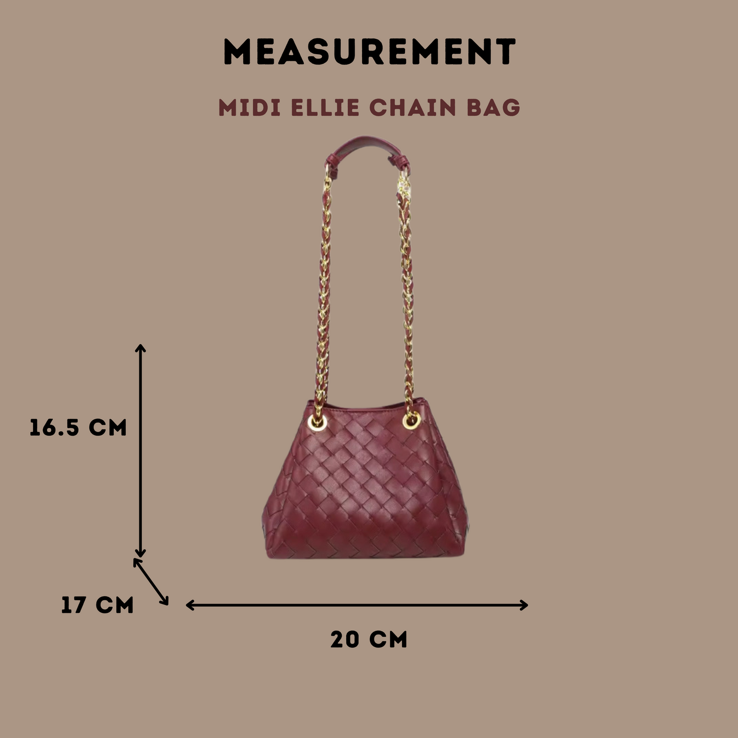 PRE-ORDER: Ellie Chain Midi Bag