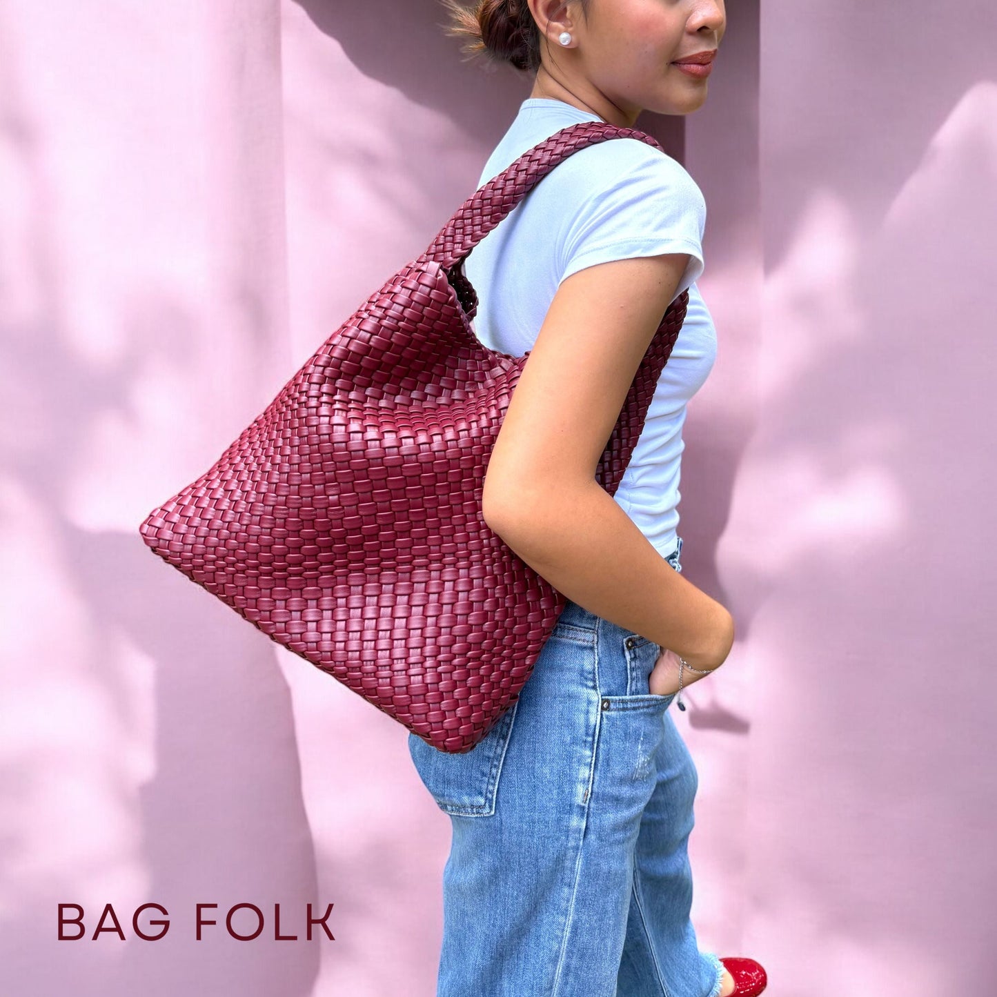 WINE LARGE BINDLE BAG