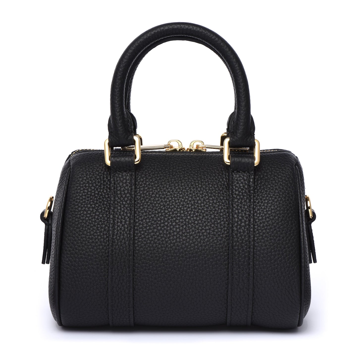 NANO Boston bag - Togo Leather - Black