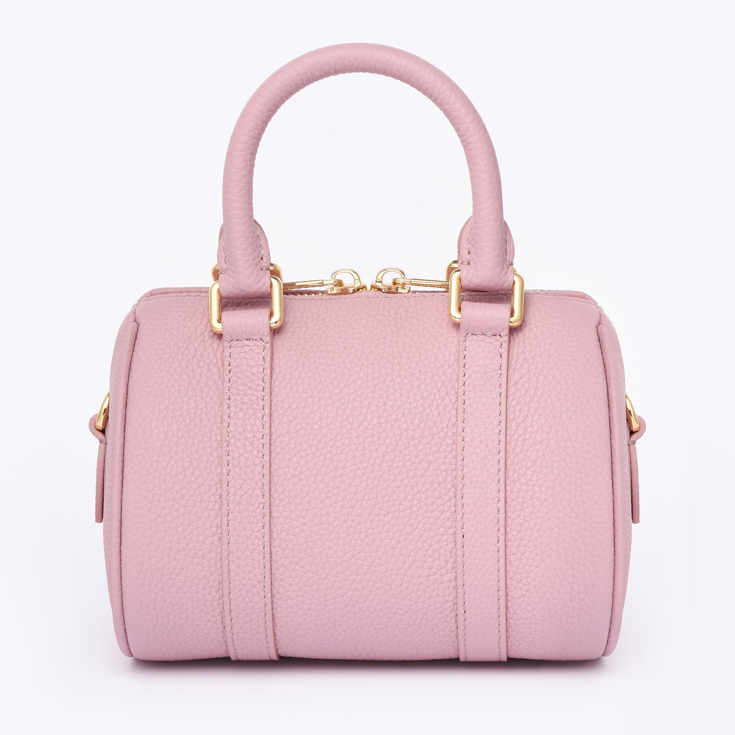 NANO Boston bag - Togo Leather - Dusty Pink