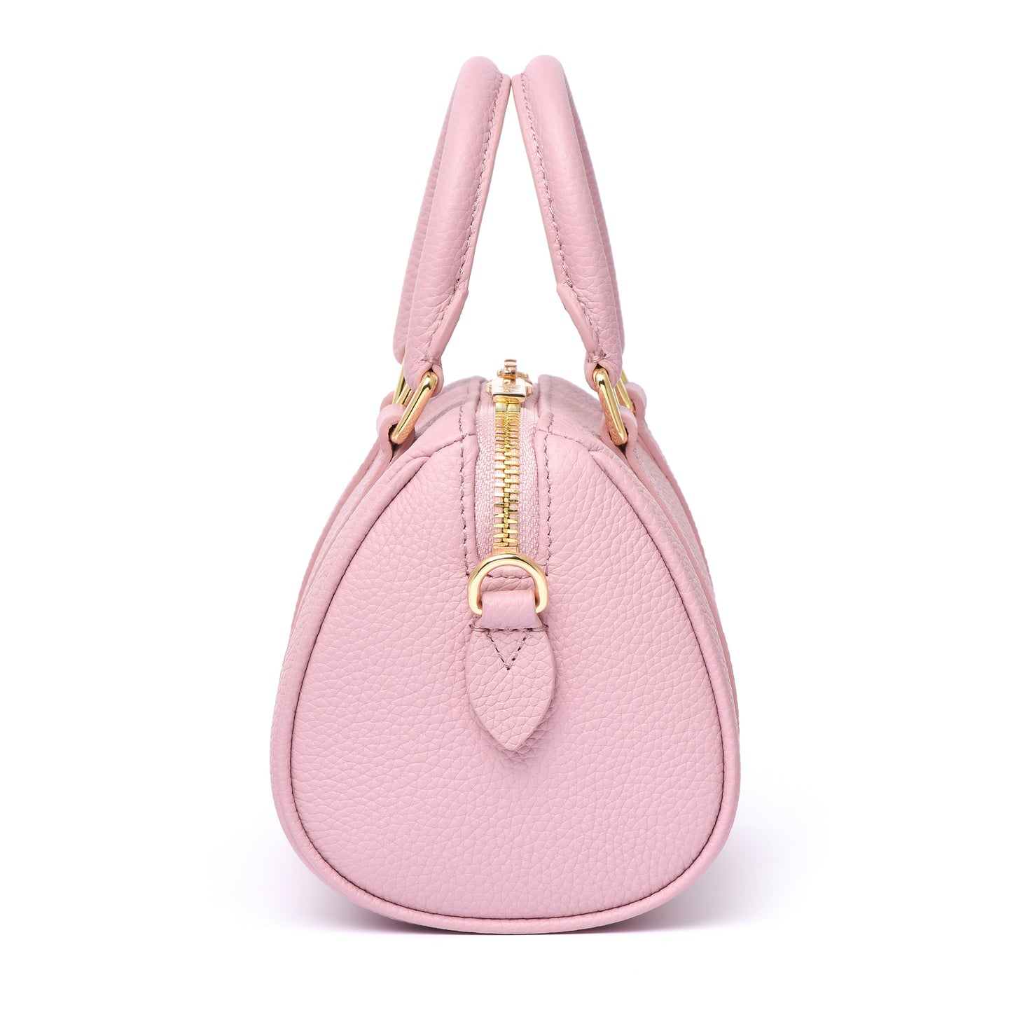 NANO Boston bag - Togo Leather - Dusty Pink