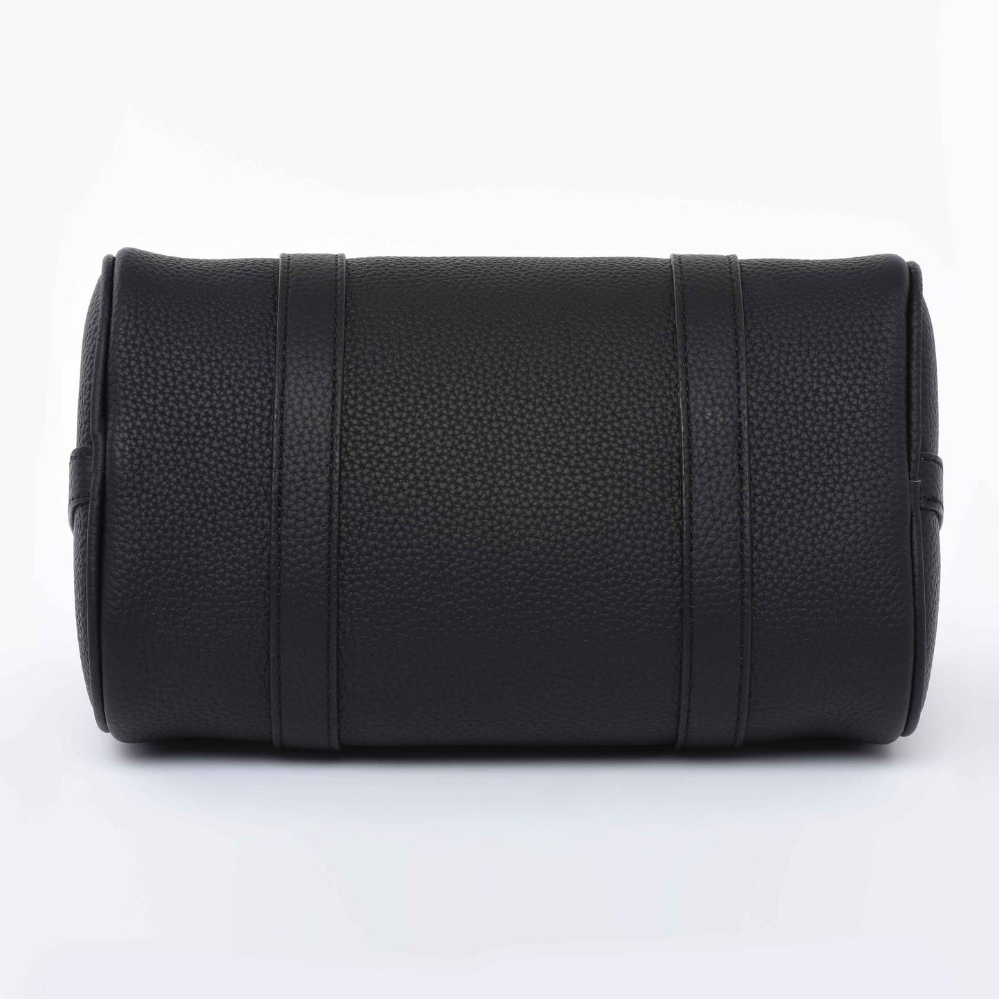 Black Grained leather - Mini Boston bag