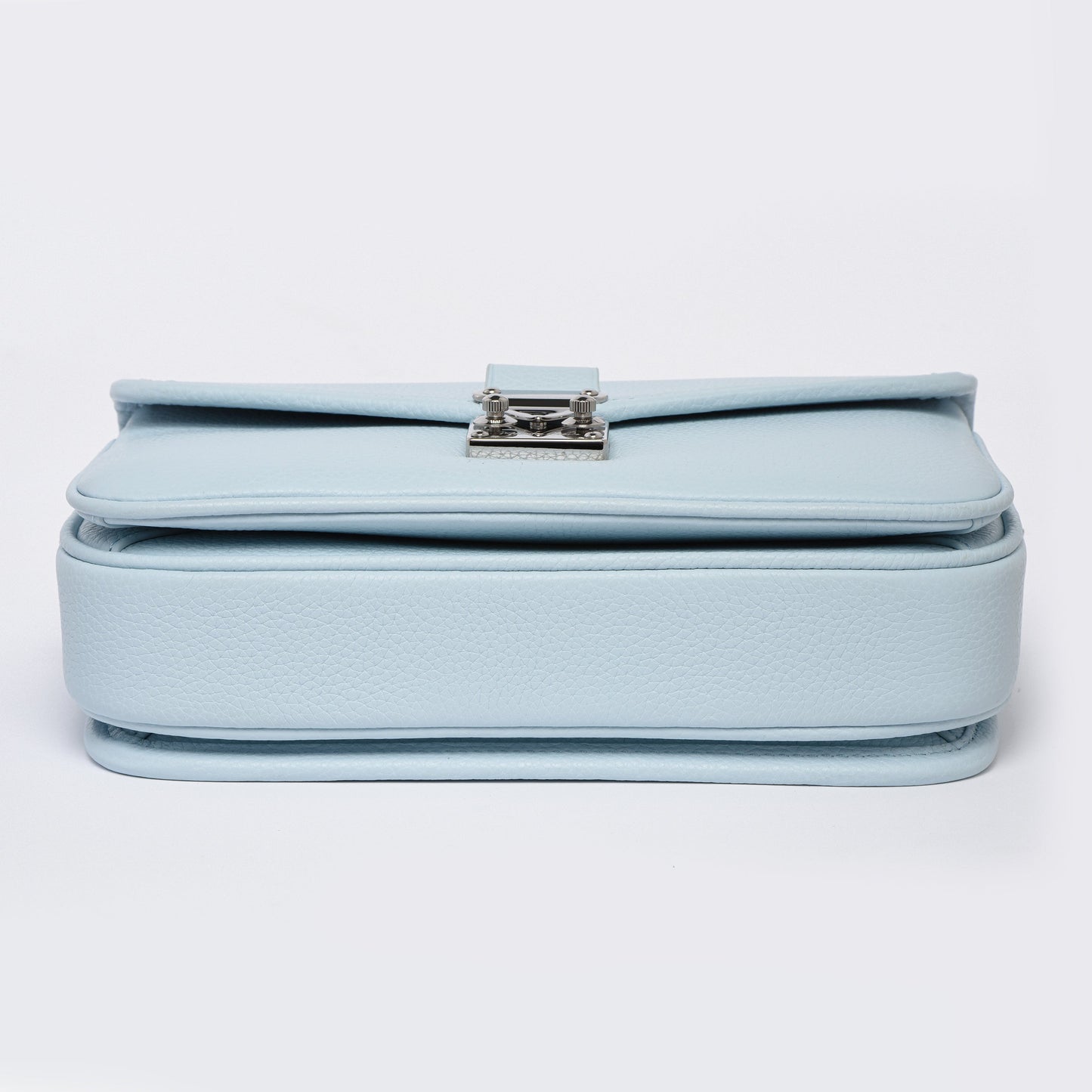PETIT PARIS 15 - Crossbody bag - Ice Blue Togo / Silver Hardware