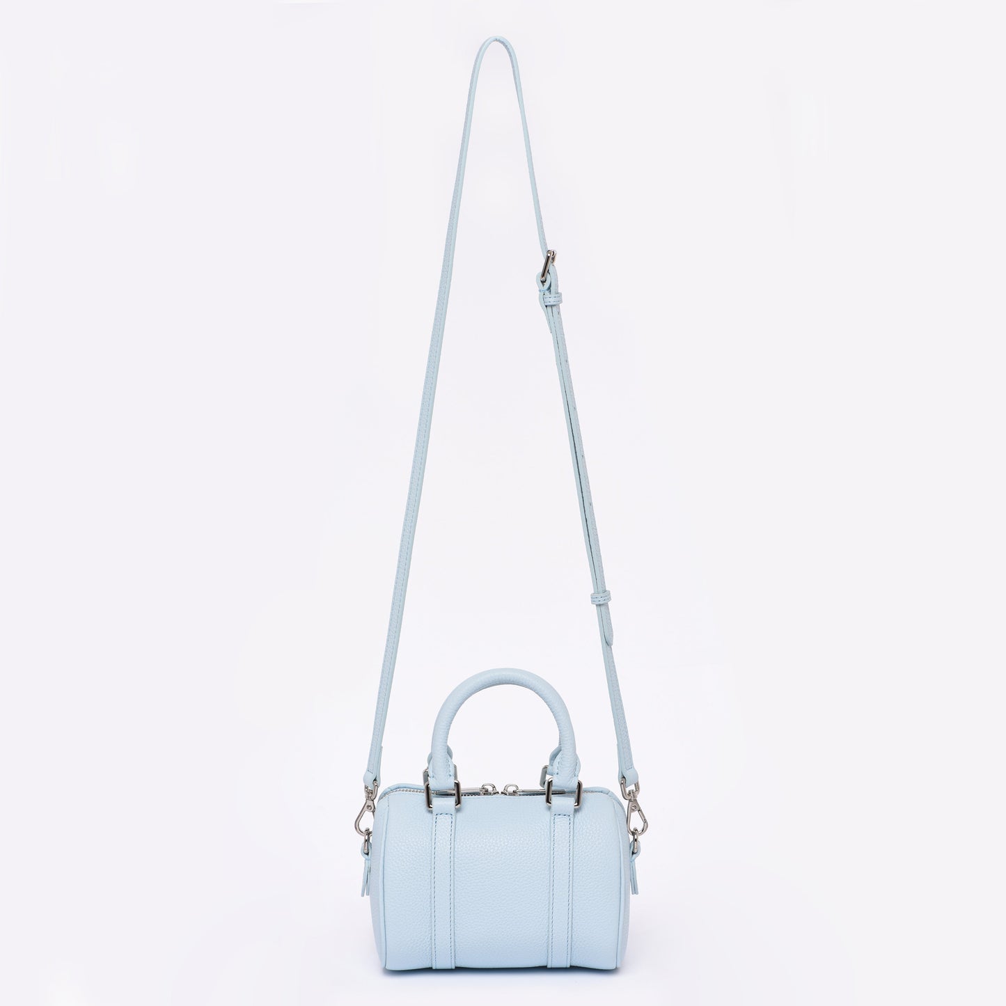 NANO Boston bag - Togo Leather - Ice Blue