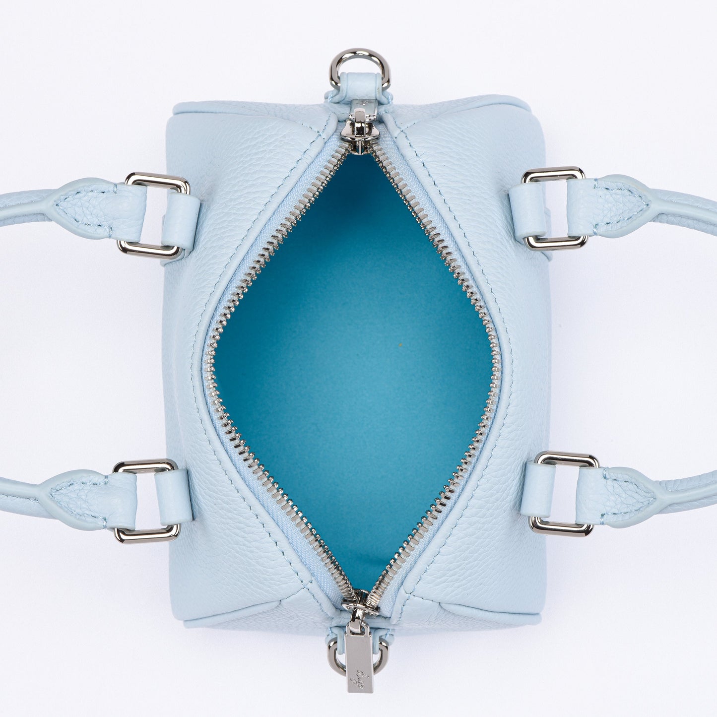 NANO Boston bag - Togo Leather - Ice Blue