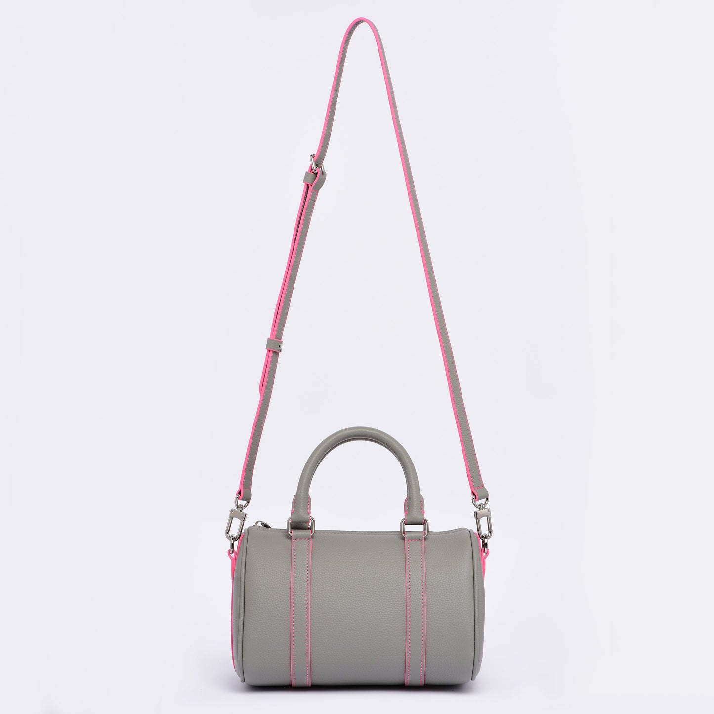 PRE ORDER - Mini Boston - Limited edition - Pearl Grey / Neon Pink (Copy)