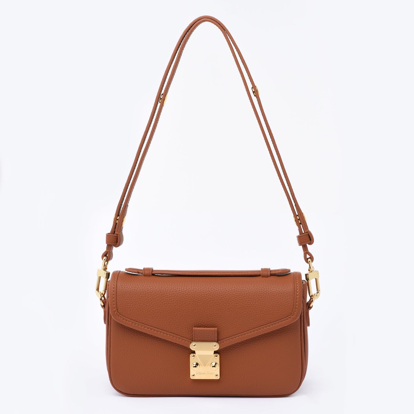 Brown Togo Leather - "Le Petit Paris15" Crossbody bag