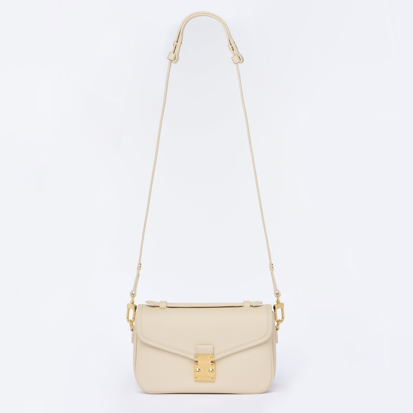 Buttercream Togo Leather - "Le Petit Paris15" Crossbody bag