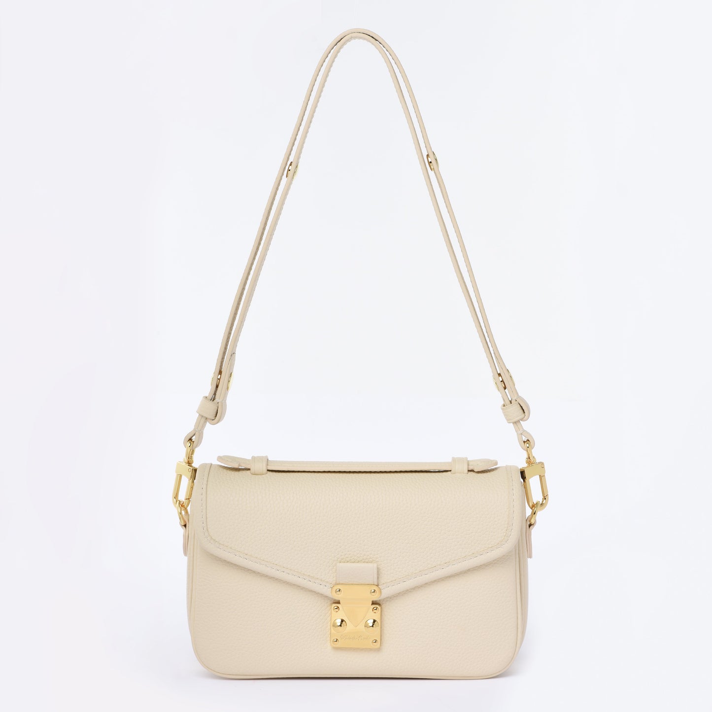 Buttercream Togo Leather - "Le Petit Paris15" Crossbody bag