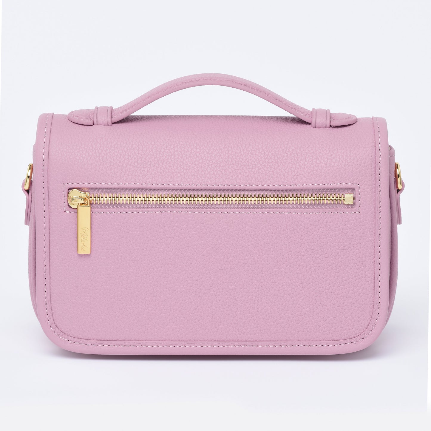 PETIT PARIS 15 - Crossbody bag - DUSTY PINK TOGO / GOLD HARDWARE