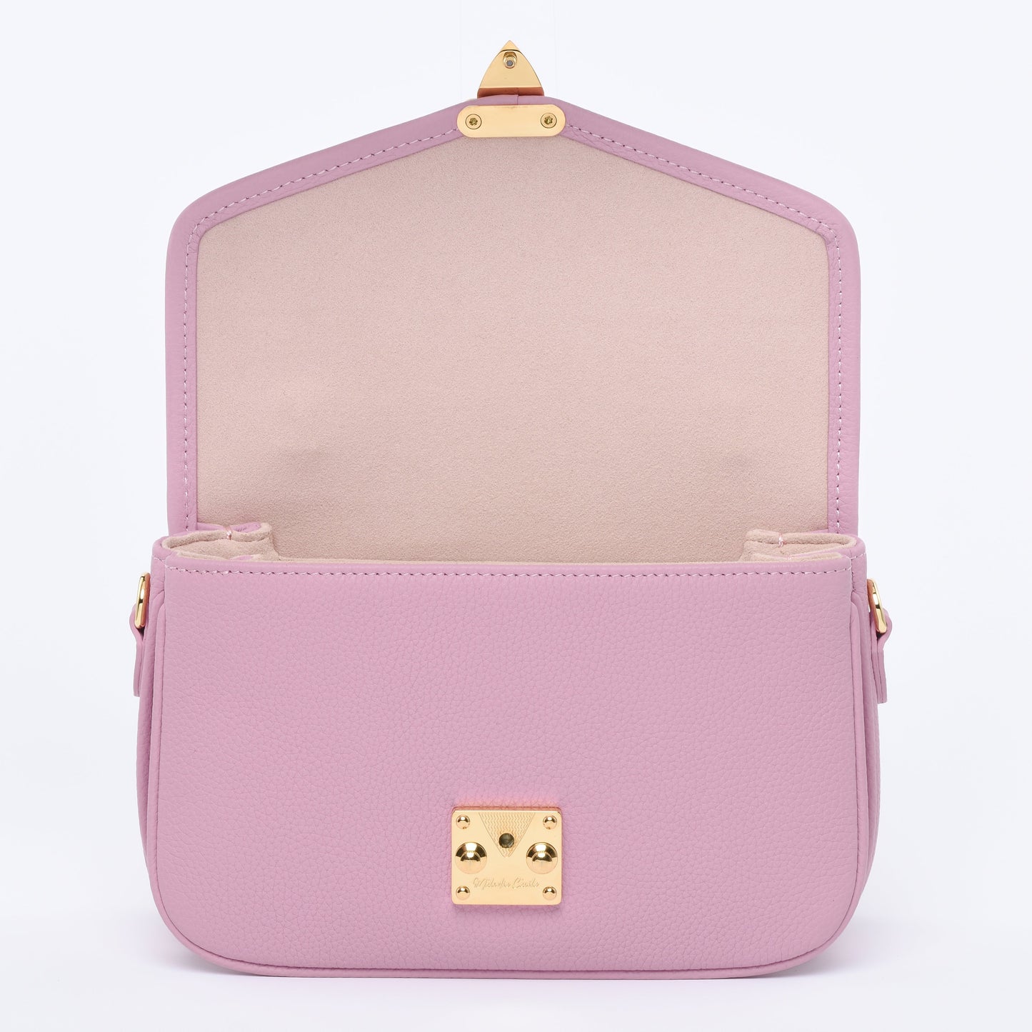 PETIT PARIS 15 - Crossbody bag - DUSTY PINK TOGO / GOLD HARDWARE