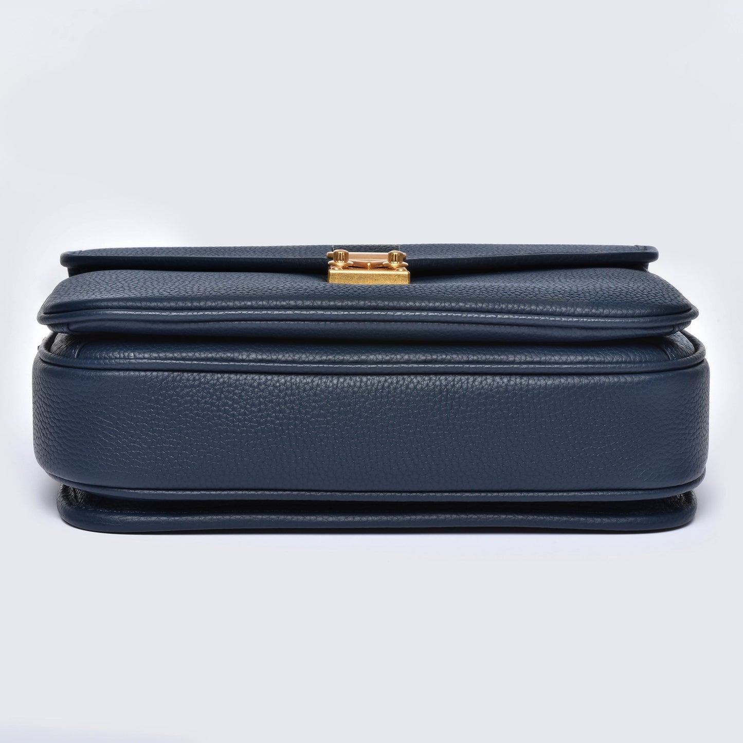 "Navy" Togo Leather - "Paris15" Satchel Crossbody bag