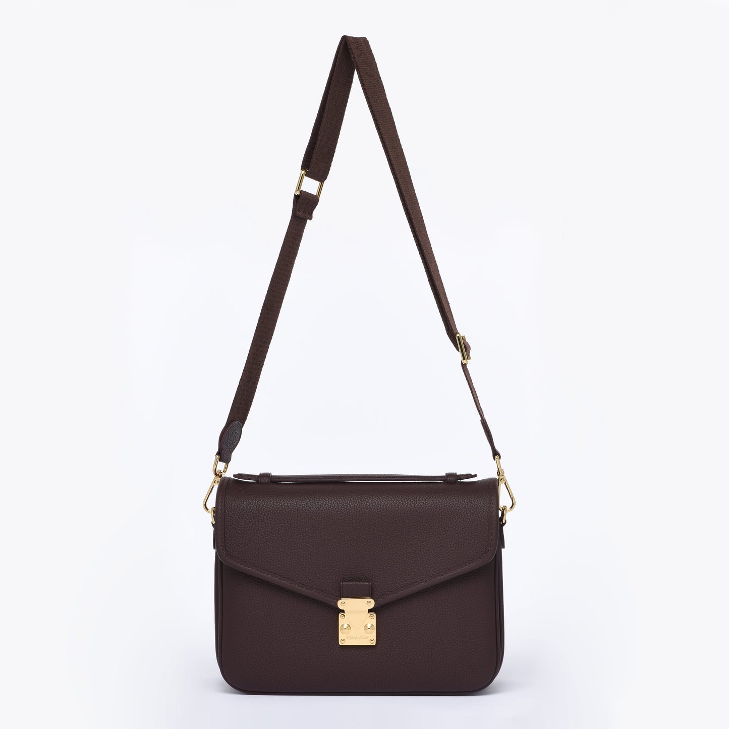 "CHOCOLATE BROWN" - Paris 15 Satchel Crossbody bag (New Version)