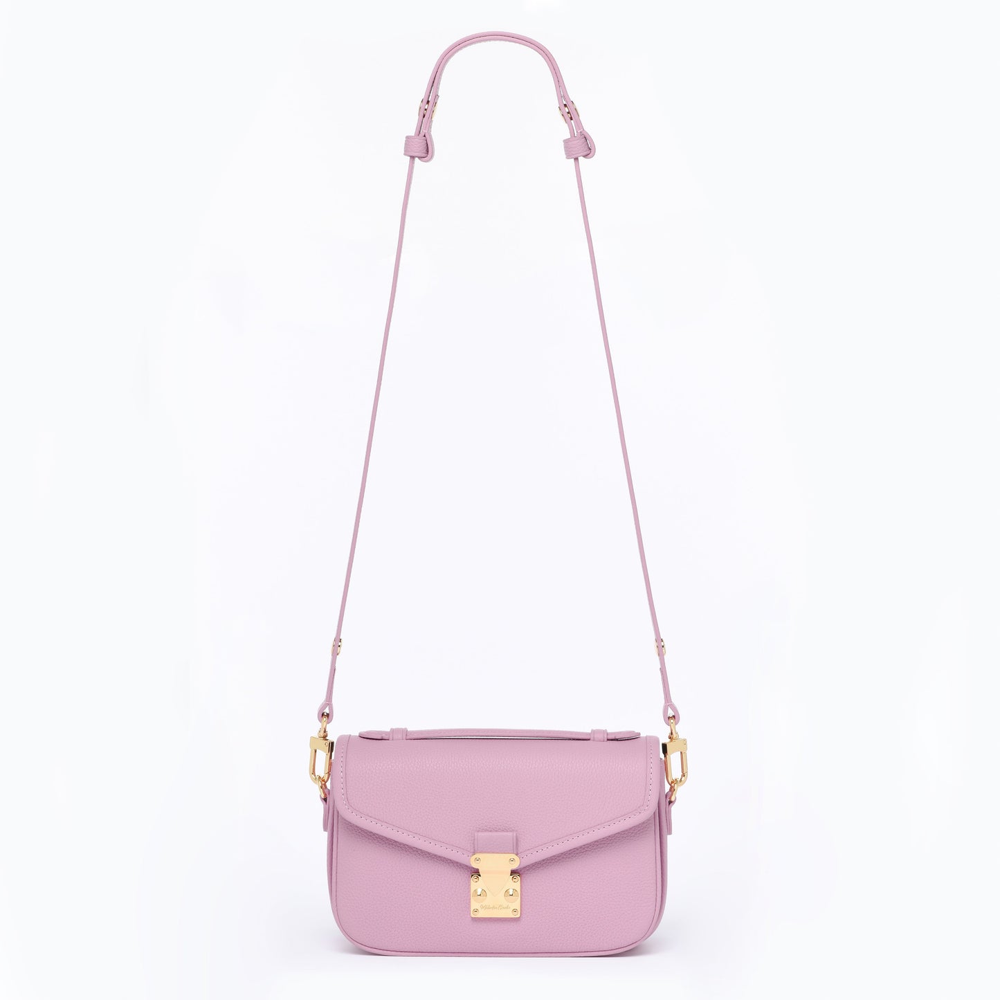 PETIT PARIS 15 - Crossbody bag - DUSTY PINK TOGO / GOLD HARDWARE