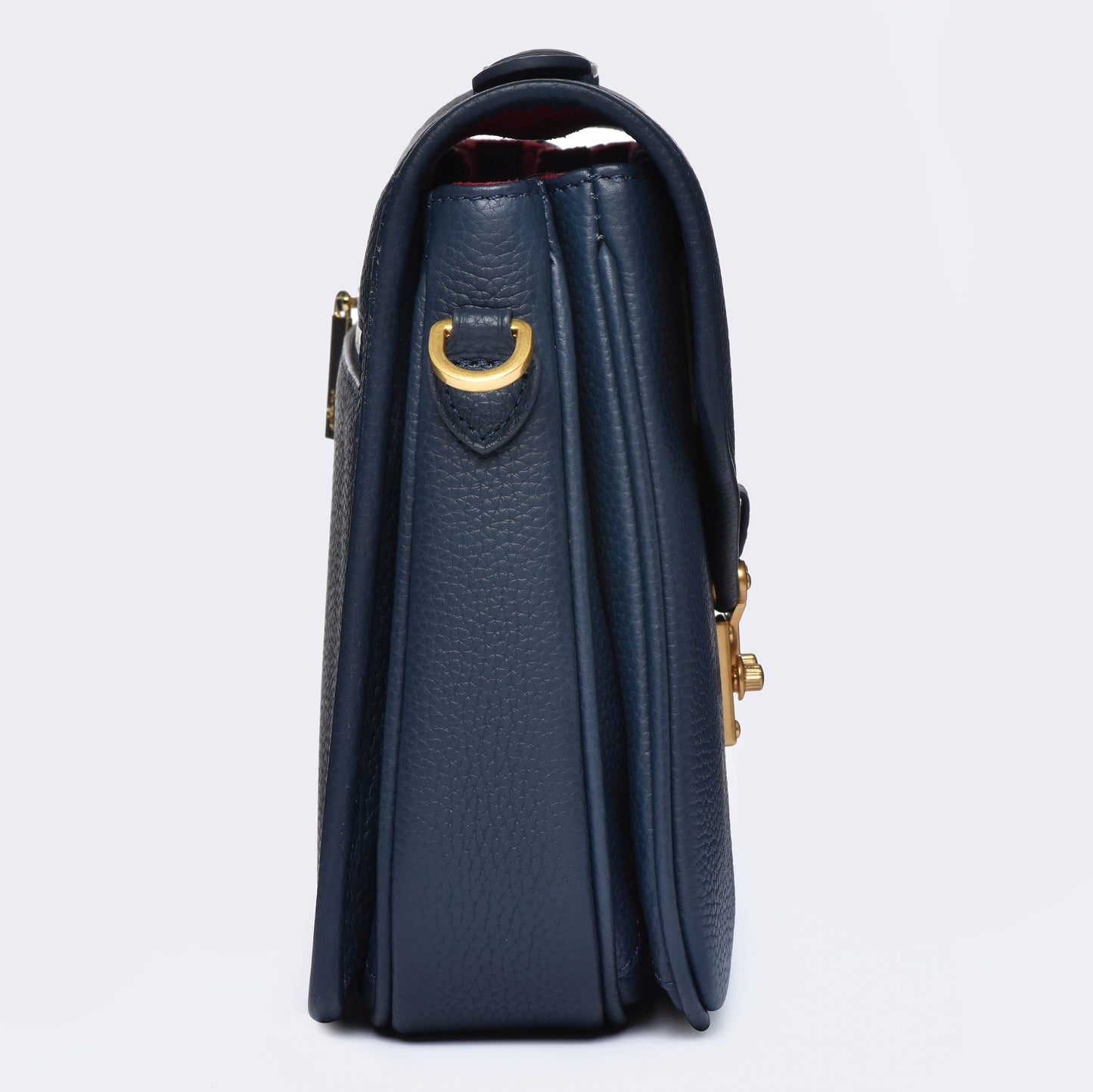 "Navy" Togo Leather - "Paris15" Satchel Crossbody bag