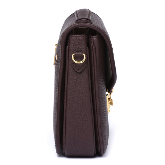 "CHOCOLATE BROWN" - Paris 15 Satchel Crossbody bag (New Version)