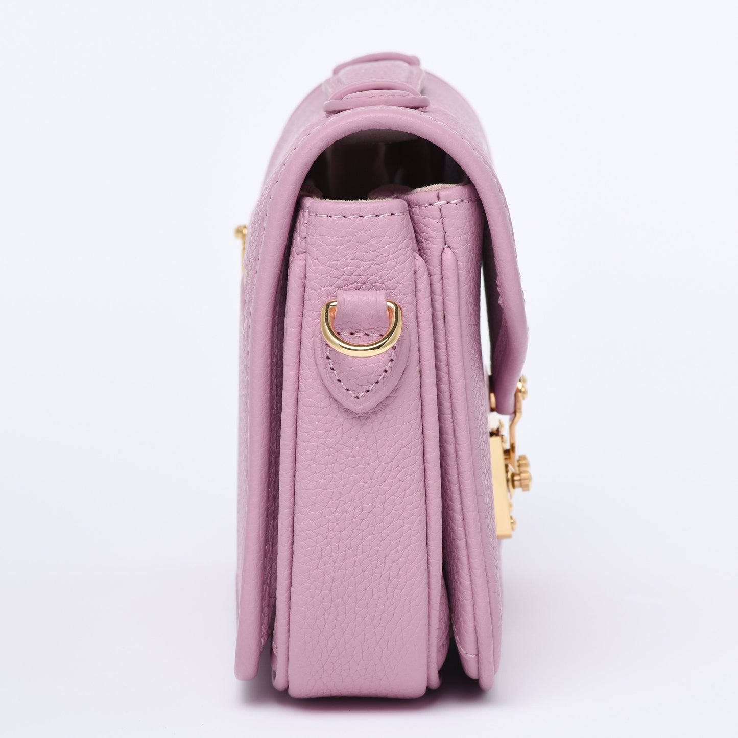 PETIT PARIS 15 - Crossbody bag - DUSTY PINK TOGO / GOLD HARDWARE