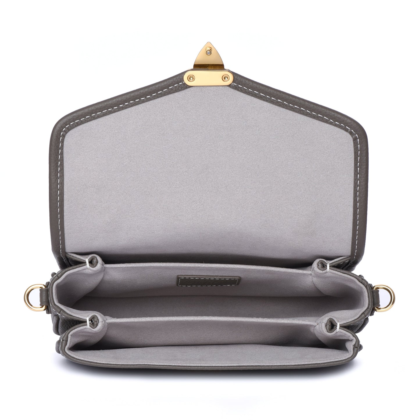 Graphite Grey - "Le Petit Paris15" Crossbody bag - Gold Hardware
