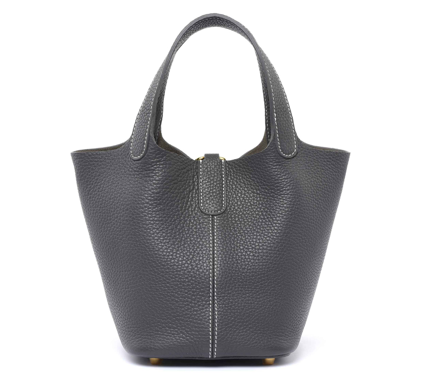 Josette - Versatile Bucket Bag - Grained Cowhide - ELEPHANT GREY
