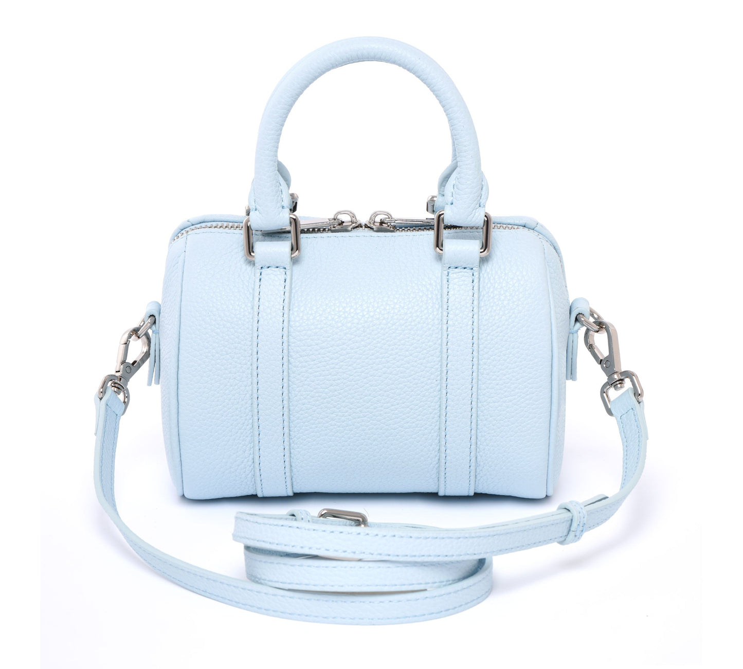 NANO Boston bag - Togo Leather - Ice Blue