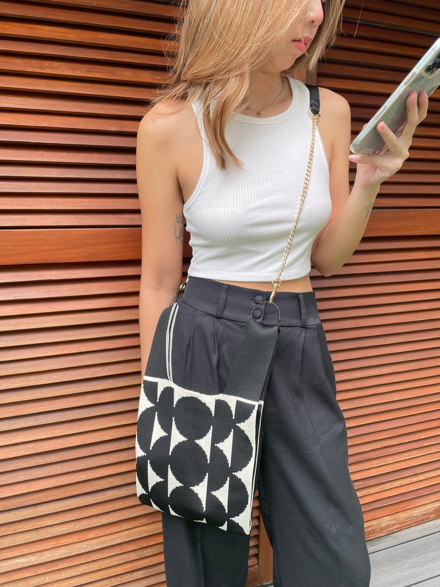 YOYO BAG POLKA BLACK