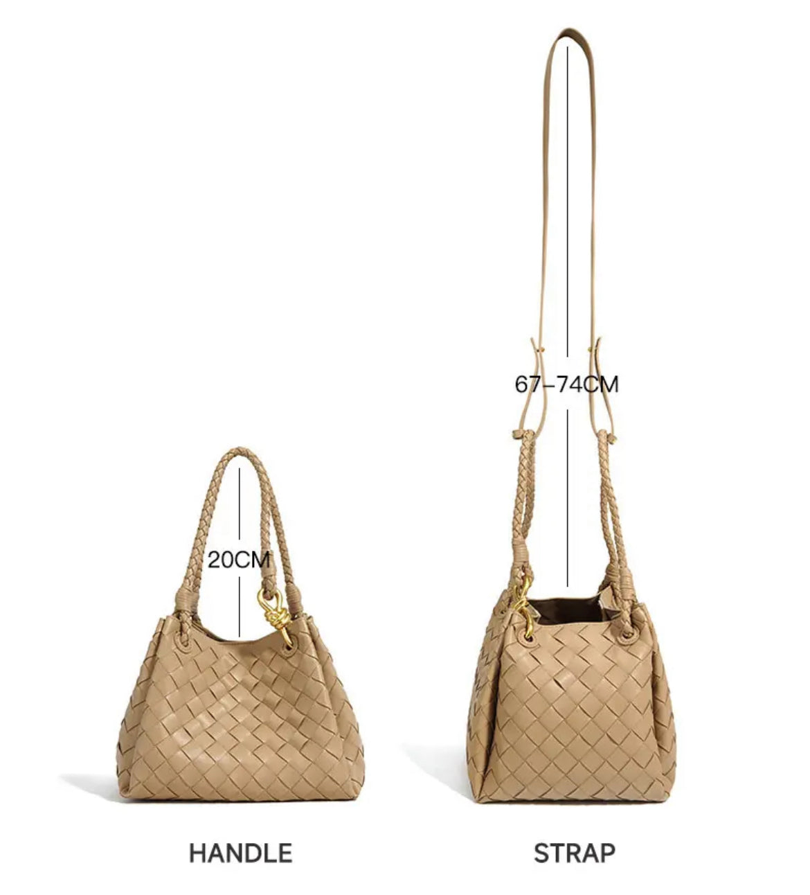 SHERRY KHAKI MIDI BAG