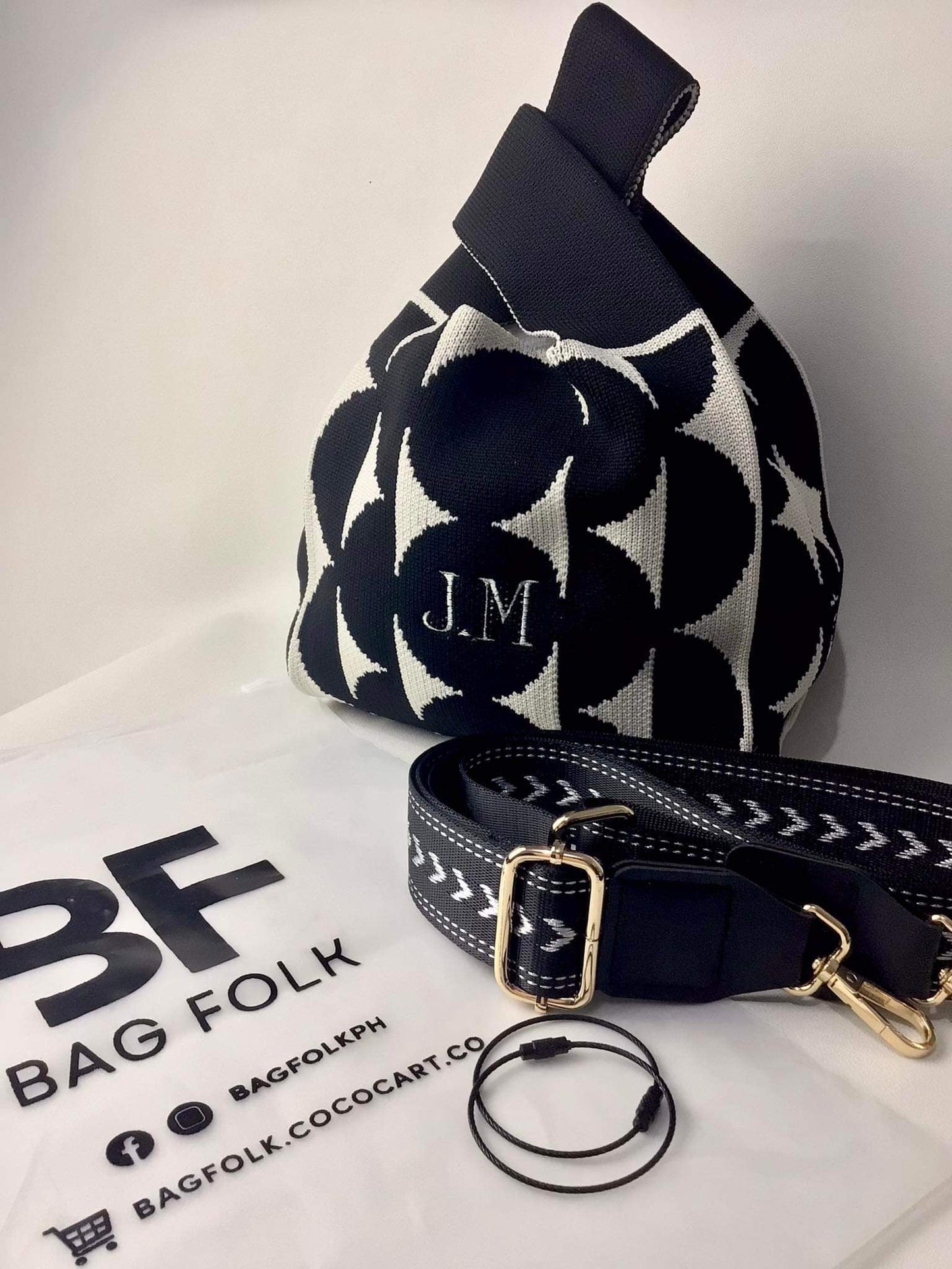 YOYO BAG POLKA BLACK