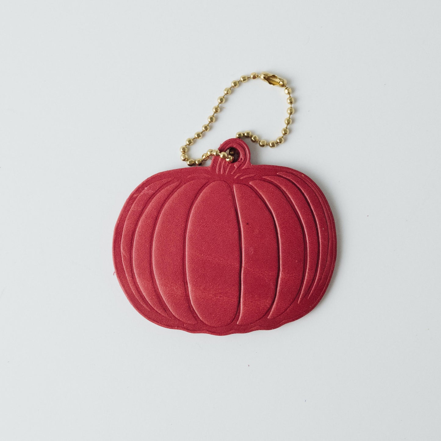 Leather Pumpkin Tag