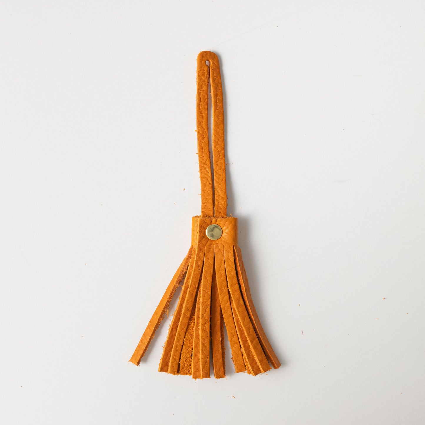 Orange Cypress Leather Tassel