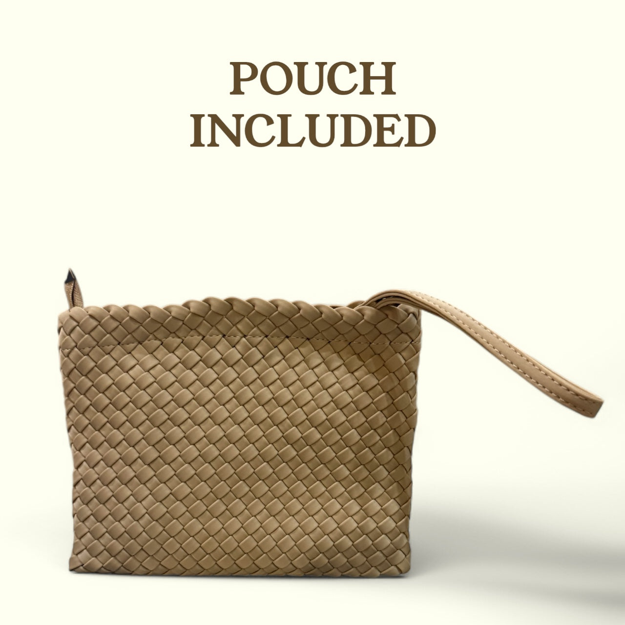 NEOPRENE SHERRY KHAKI ORANGE LARGE TOTE