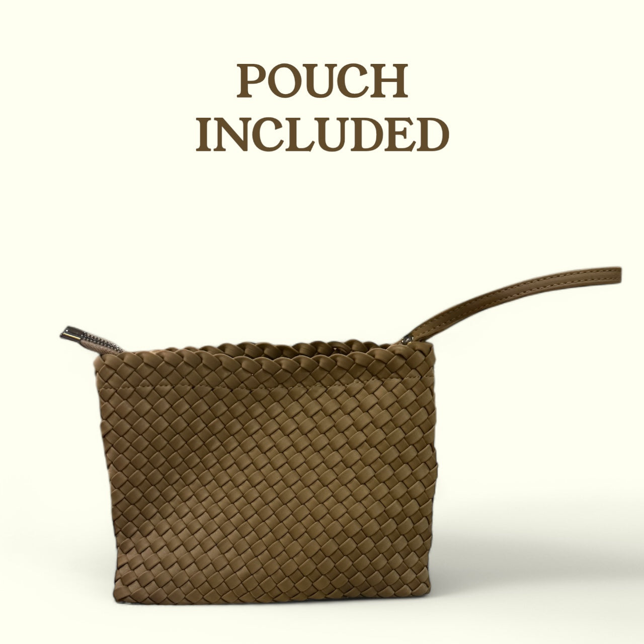 NEOPRENE SHERRY MOCHA ORANGE LARGE TOTE BAG