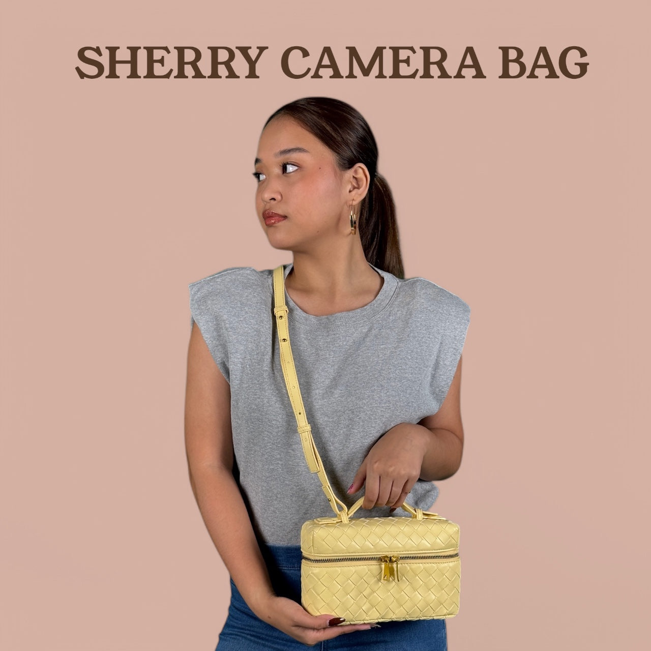 SHERRY LIGHT YELLOW CAMERA BAG