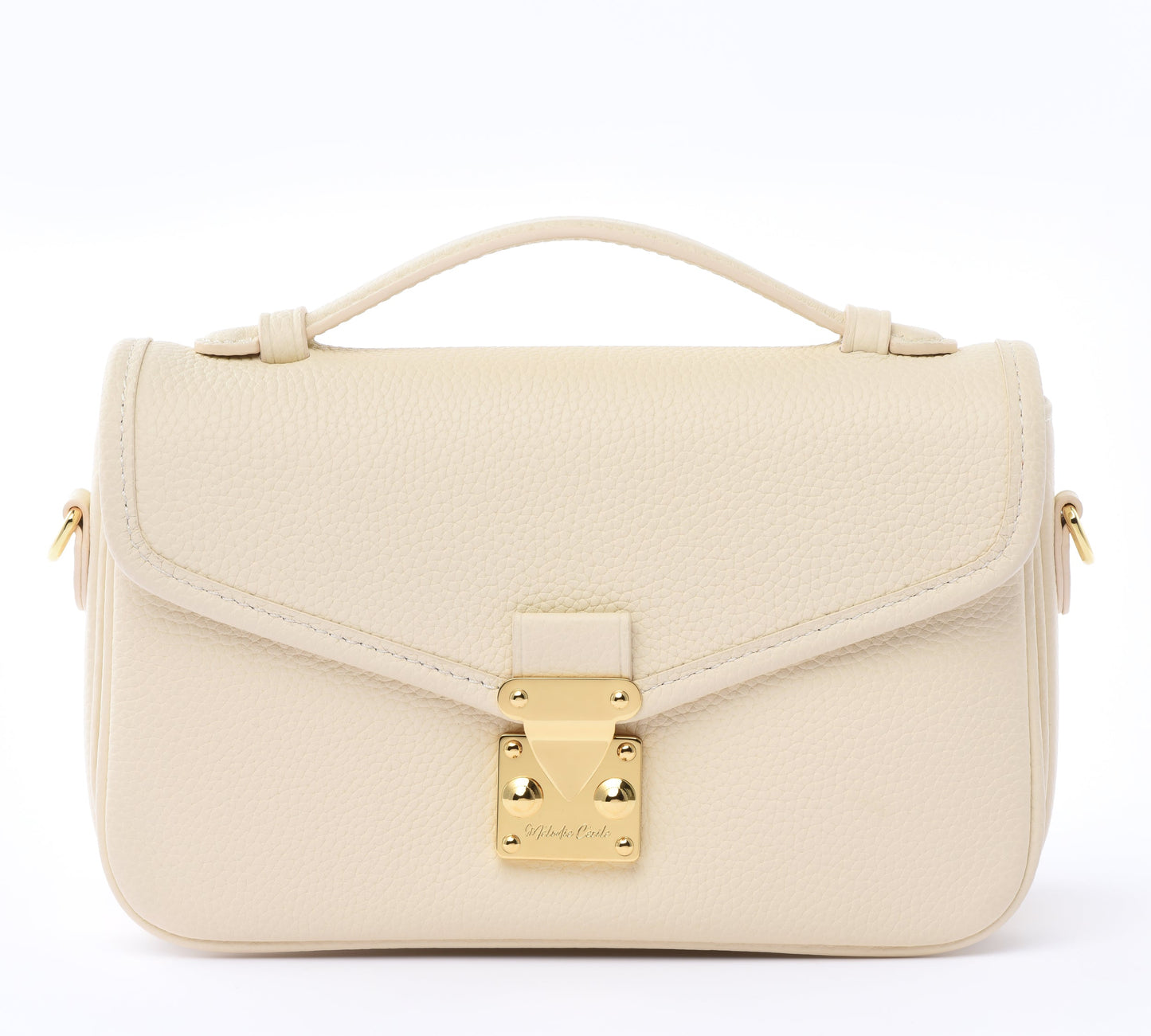 Buttercream Togo Leather - "Le Petit Paris15" Crossbody bag