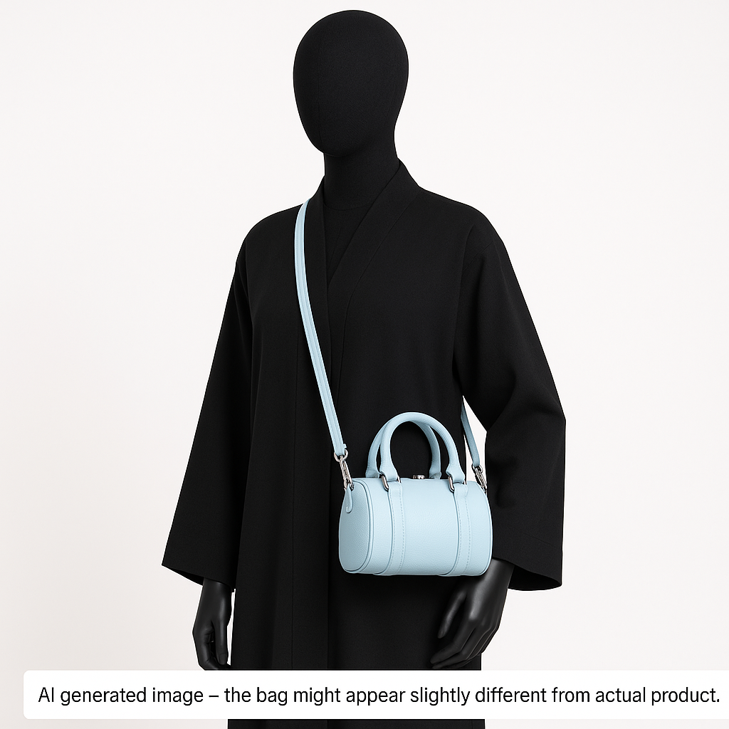 NANO Boston bag - Togo Leather - Ice Blue