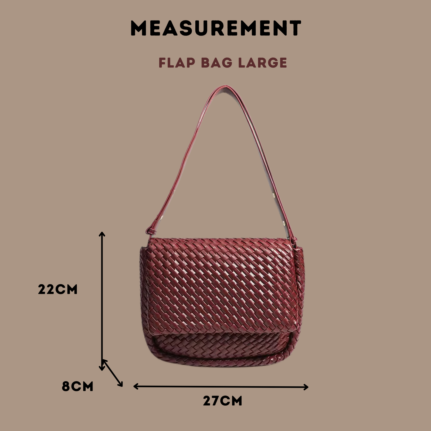 FLAP WINE LARGE BAG
