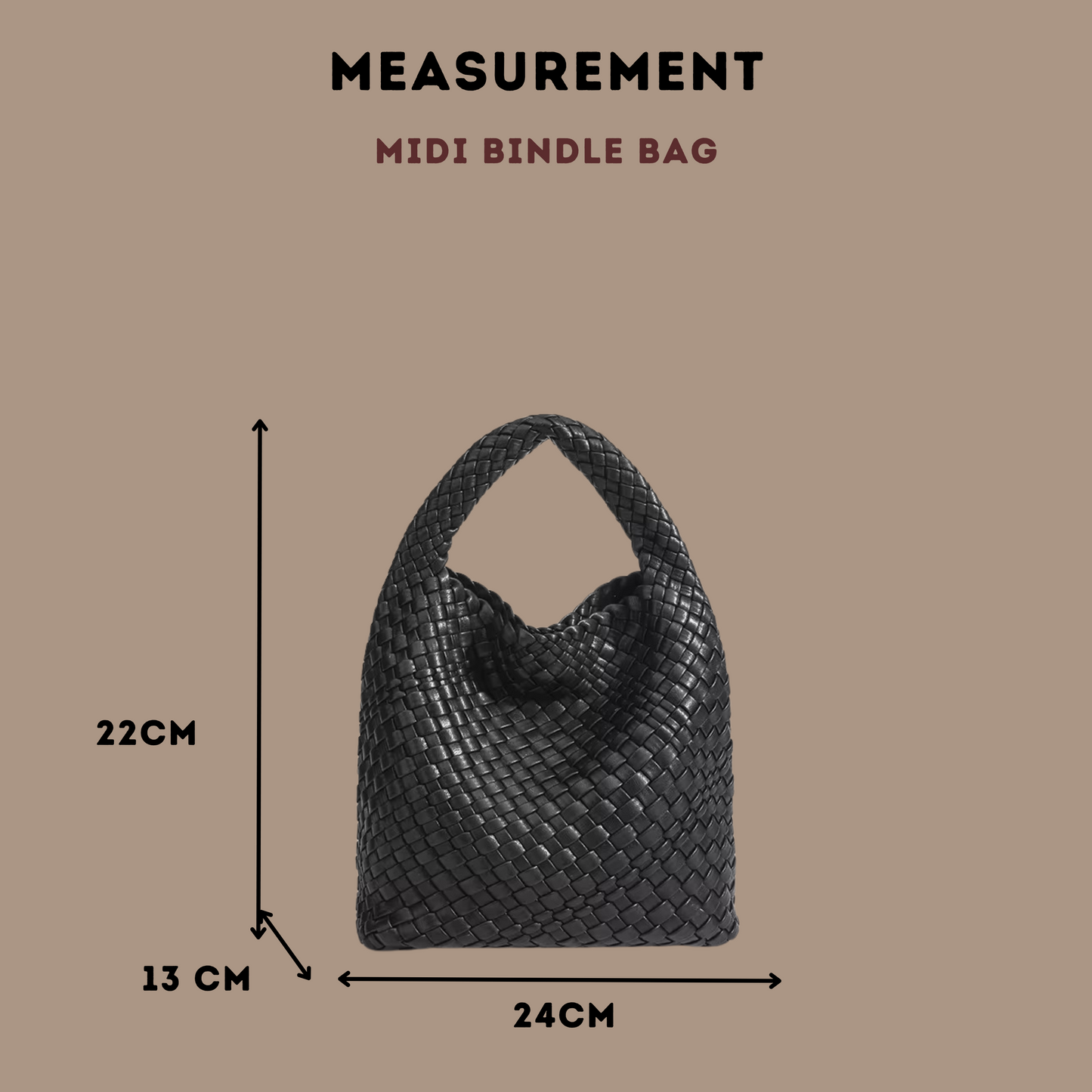 PRE-ORDER: CHAMPAGNE MIDI BINDLE BAG
