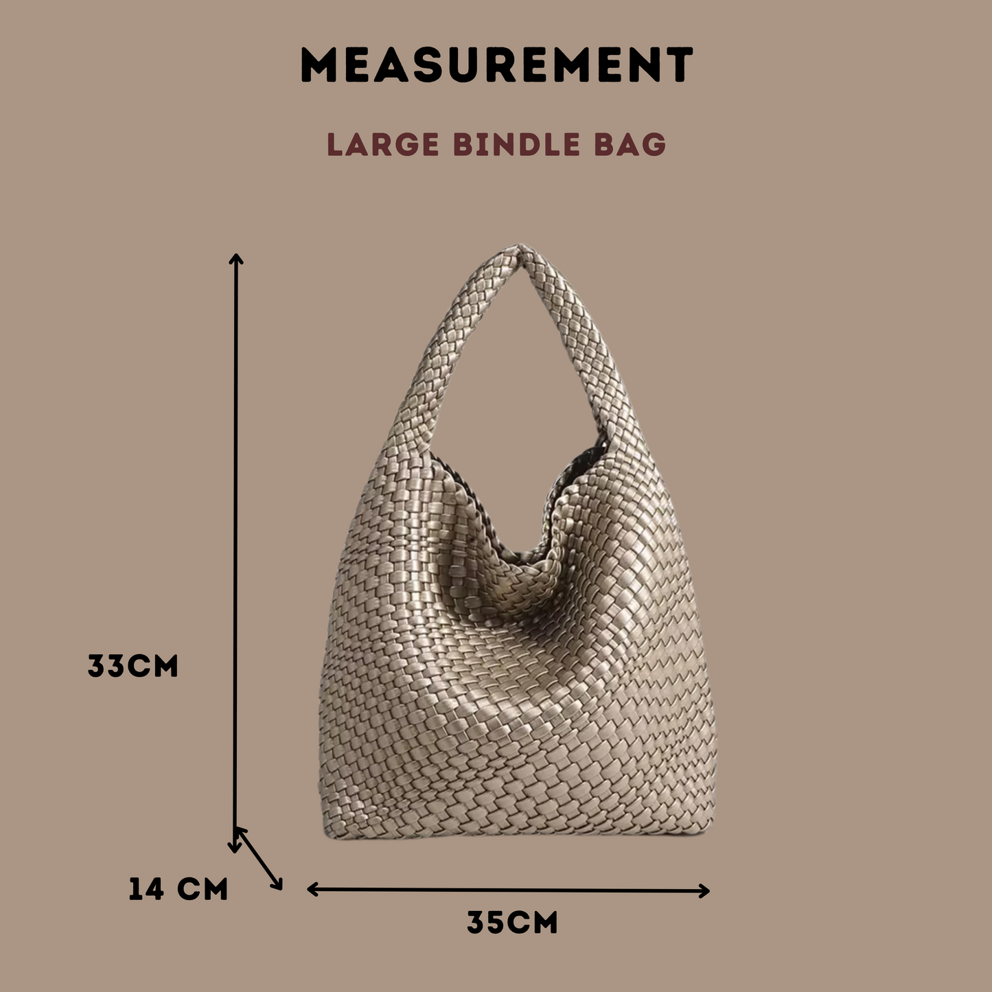 MOCHA LARGE BINDLE BAG