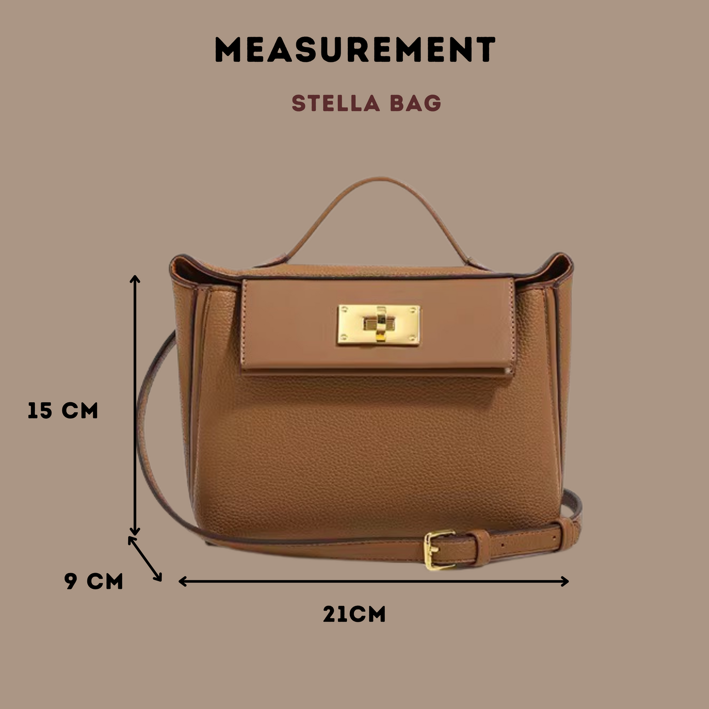 STELLA TAUPE BAG