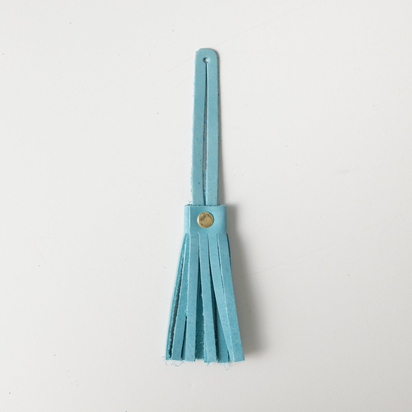 Aegean Blue Leather Tassel
