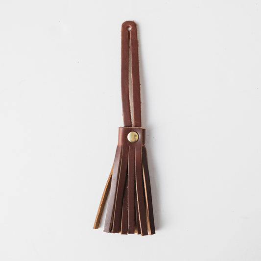 British Tan Double Shot Leather Tassel