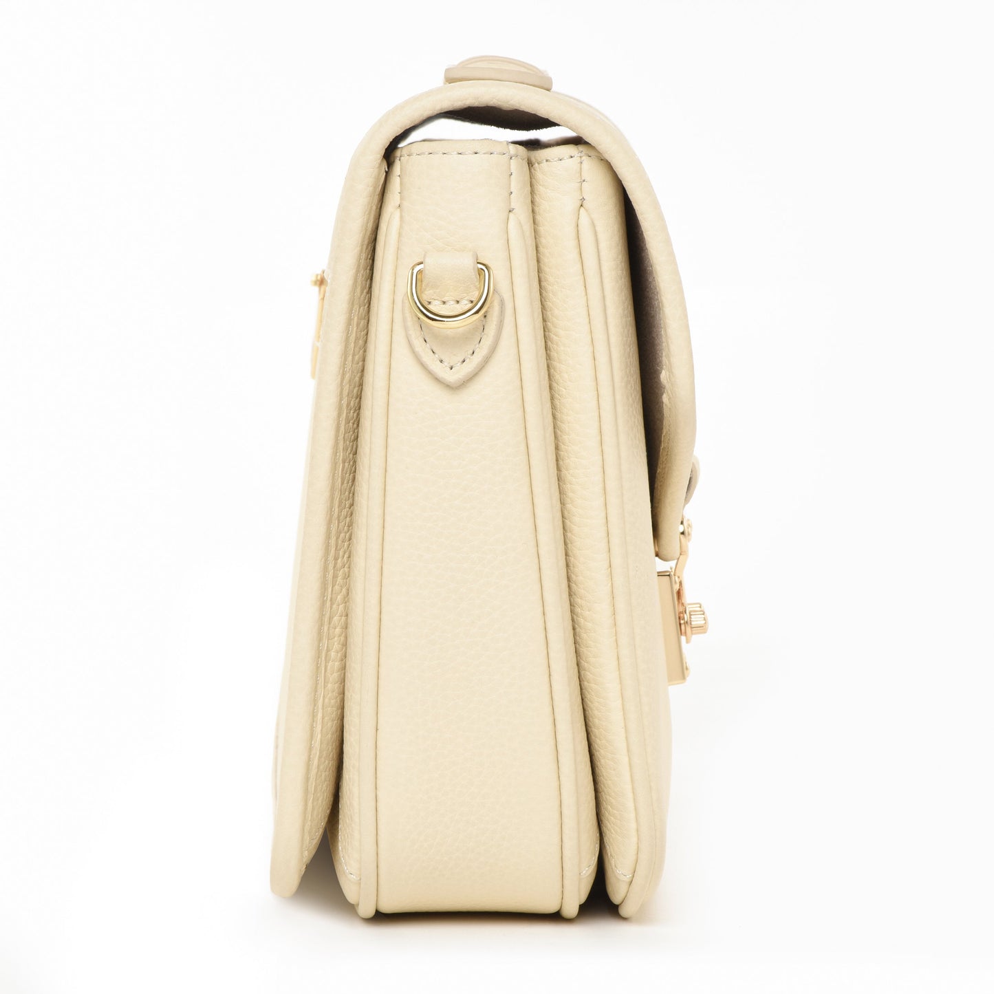 "Buttercream" Togo Leather - "Paris 15" Satchel Crossbody bag