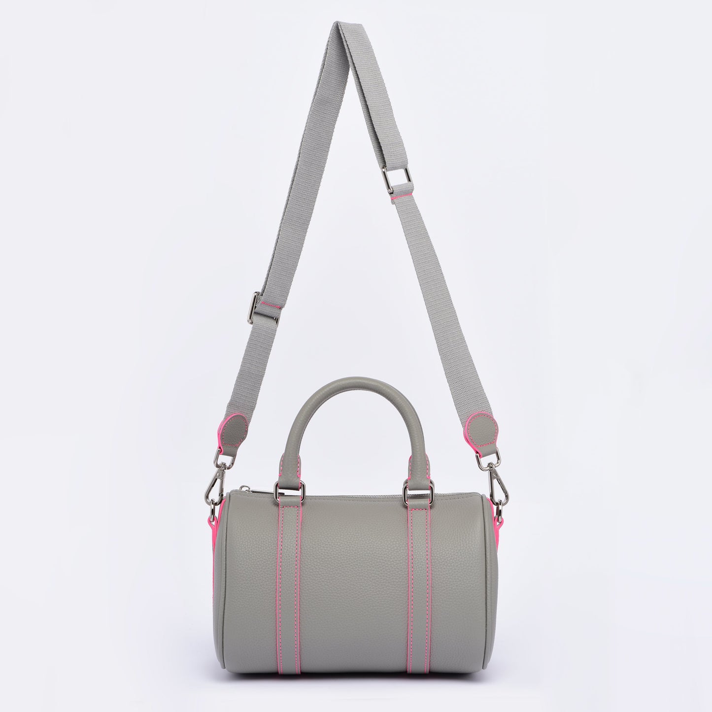 PRE ORDER - Mini Boston - Limited edition - Pearl Grey / Neon Pink (Copy)