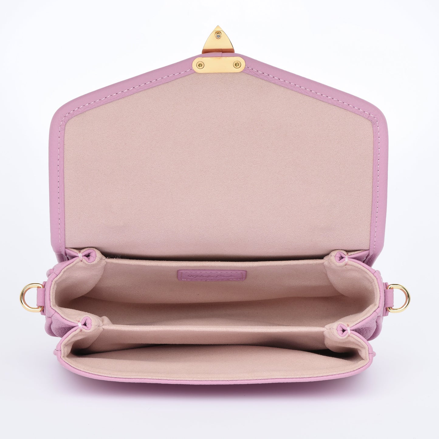 PETIT PARIS 15 - Crossbody bag - DUSTY PINK TOGO / GOLD HARDWARE