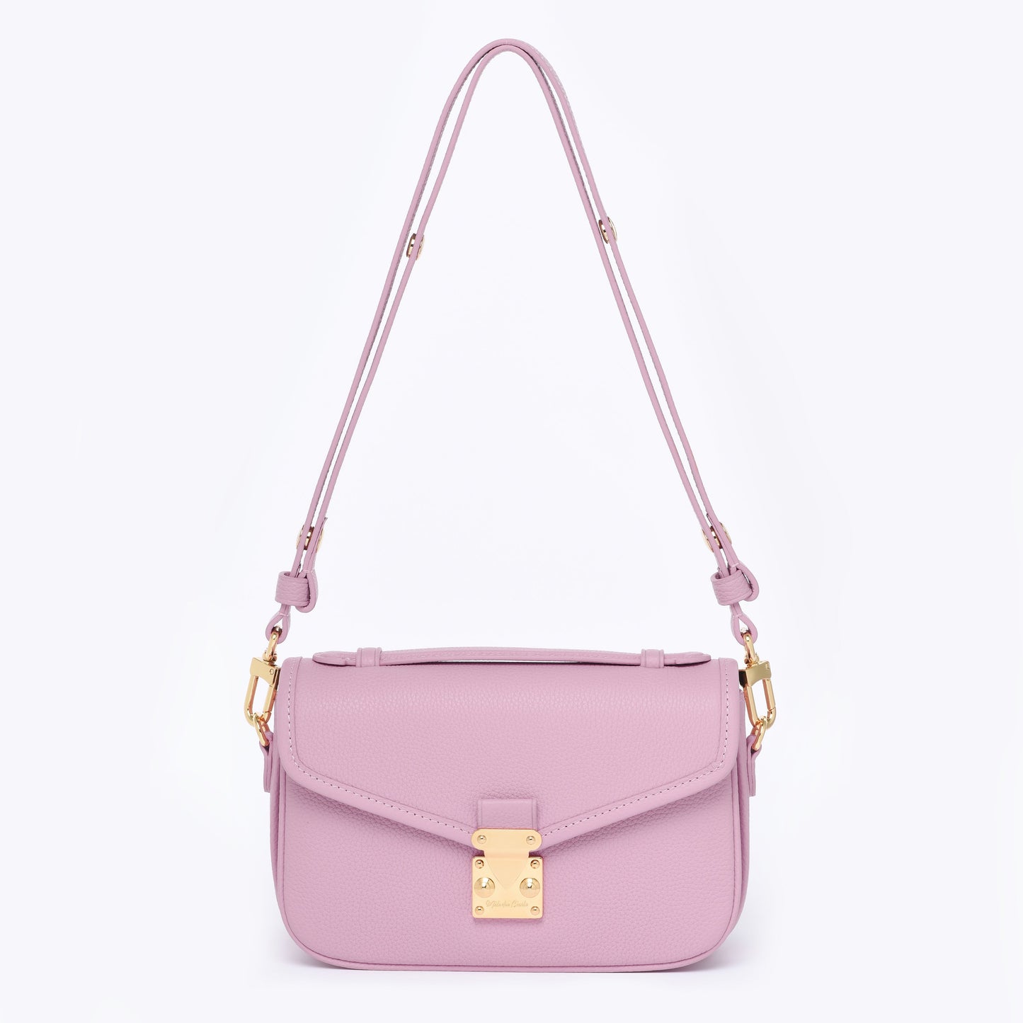 PETIT PARIS 15 - Crossbody bag - DUSTY PINK TOGO / GOLD HARDWARE