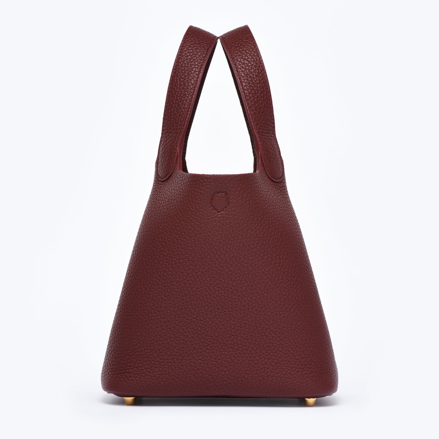 Josette - Versatile Bucket Bag - Grained Cowhide - BURGUNDY