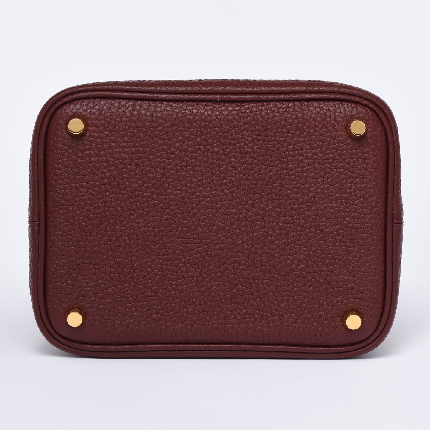 Josette - Versatile Bucket Bag - Grained Cowhide - BURGUNDY