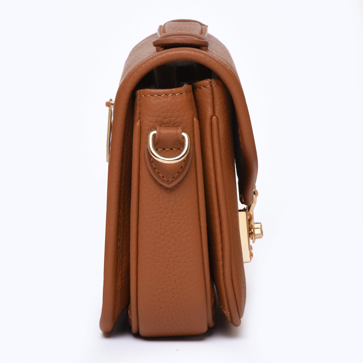 Brown Togo Leather - "Le Petit Paris15" Crossbody bag