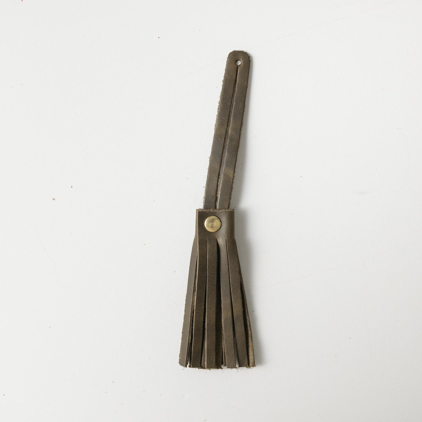 Forest Green Leather Tassel
