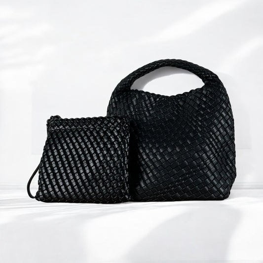 MIDI BLACK BINDLE BAG